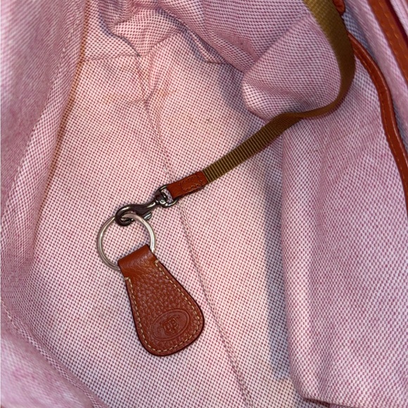 Dooney & Bourke Pebble Leather Florentine Logo Lock Shoulder Bag Rust Color - Picture 12 of 16